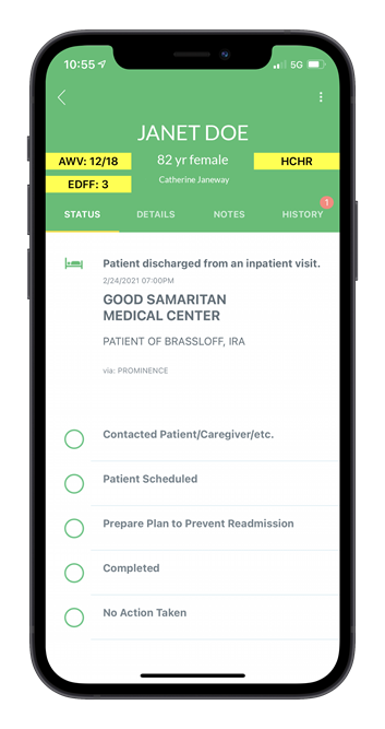 Patient Status SuperDocACO Tech Titan Health's SuperDocACO App